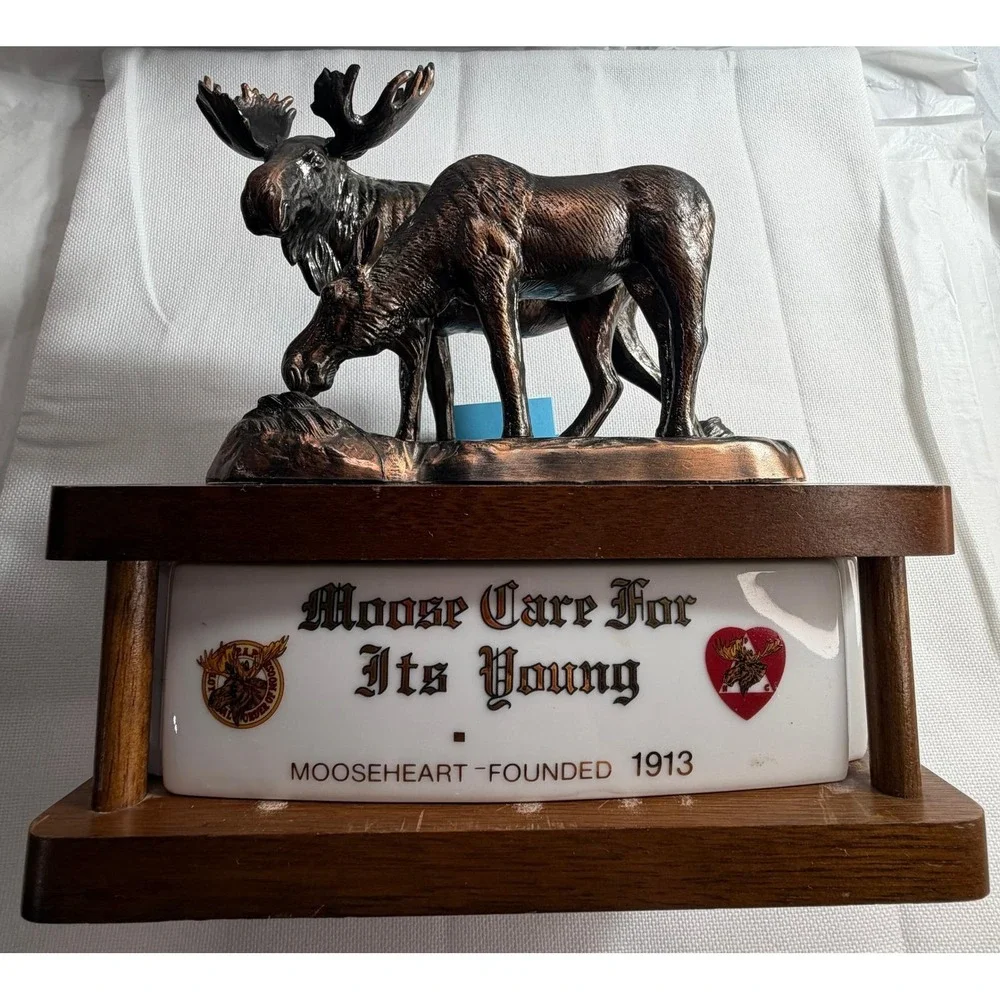 RARE SEALED w Contents Mooseheart Commemorative Decanter Loyal Order of Moose